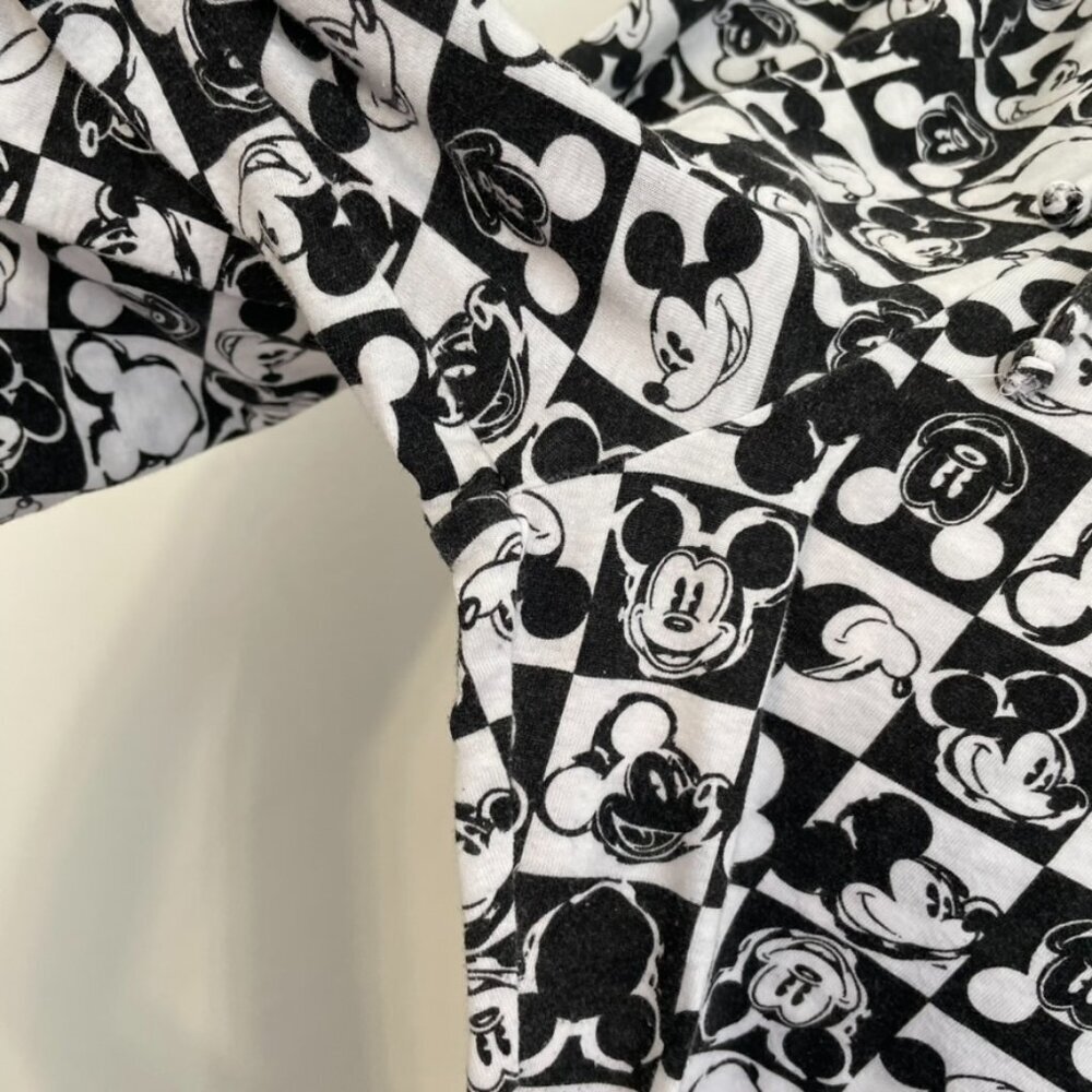 DISNEY x JERRY LEIGH Mickey Mouse Checker Print Lounge Pajama Pant Checkered JRS - Picture 11 of 16